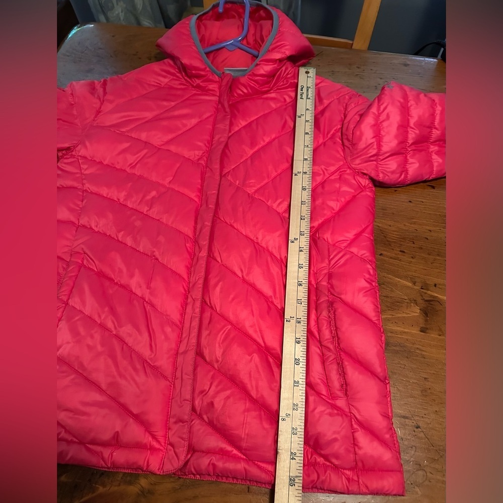 Columbia Girls' Powder Lite Red Puffer Jacket with Hood Size XL (18/20) - Picture 8 of 14